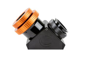 Celestron 2-inch dielectric mirror diagonal with twist-lock mechanism, astronomy accessory for telescope viewing.