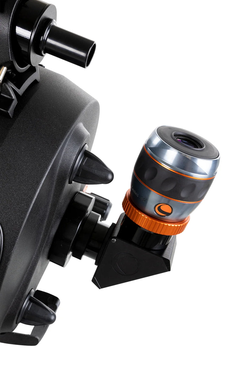 Celestron 2-inch dielectric mirror diagonal with twist-lock mechanism for telescopes, offering high-quality image reflection.