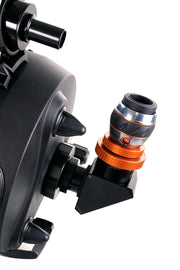 Celestron 2-inch dielectric mirror diagonal with twist-lock mechanism for telescope accessories, high-quality star diagonal for clear viewing.
