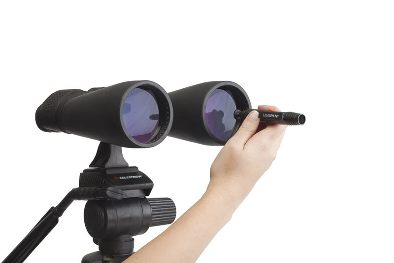 Celestron LensPen optics cleaning tool with a retractable brush and cleaning tip for telescope and camera lens maintenance.