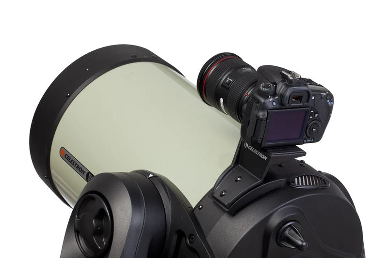 Celestron Piggyback Mount for NexStar 5, 6, 8 telescopes with camera attachment for astrophotography accessories.
