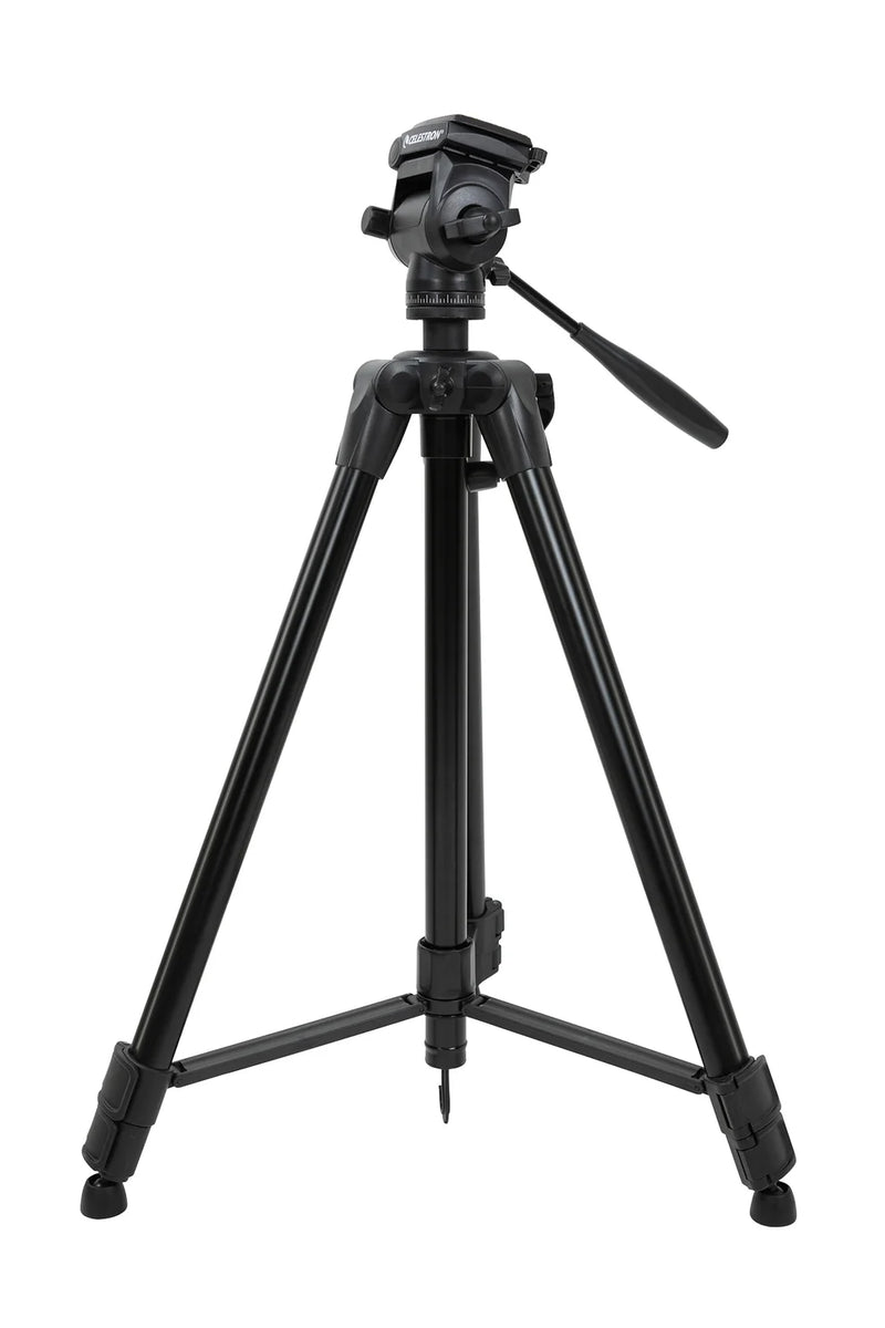 Celestron Ultima Pan Tilt Head Tripod for telescope mounts, sturdy metal tripod with adjustable pan and tilt for precise positioning
