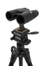 Celestron Ultima tripod with pan and tilt head for telescopes, sturdy mount for precise adjustments and stable support.