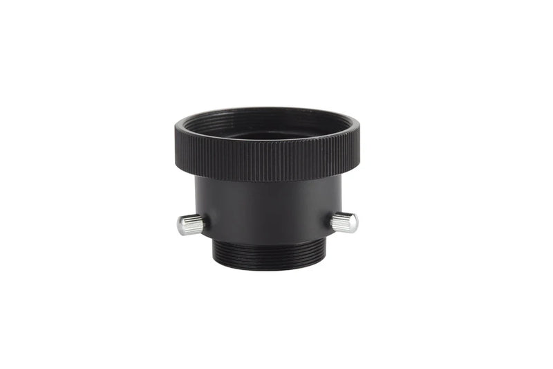 Celestron SCT to 1.25-inch visual back adapter for telescope accessories, featuring metal construction and standard fitting.