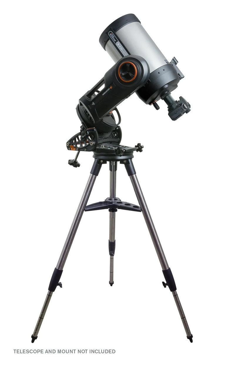 Celestron NexStar Evolution mount wedge for astrophotography, compatible with Origin, SE, and NexStar Evolution telescopes.