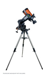 Celestron NexStar Evolution mount wedge for equatorial alignment on telescope tripod, compatible with Origin and SE models.