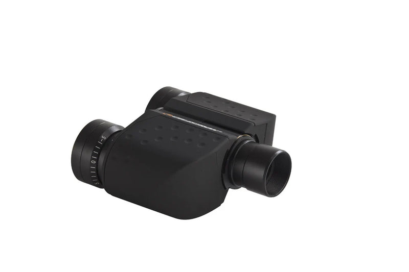 Celestron Stereo Binocular Viewer showing a compact optical device with adjustable eyepieces and a sturdy base for enhanced viewing.