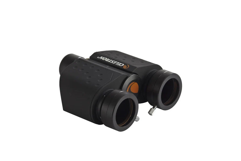 Celestron Stereo Binocular Viewer with adjustable eyepieces and sturdy black frame for enhanced viewing of small objects.