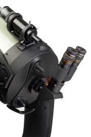 Celestron Stereo Binocular Viewer with adjustable eyepieces and sturdy black frame, designed for astrophotography and astronomy accessories.