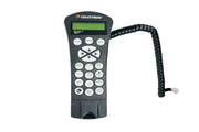 Celestron NexStar+ Hand Control USB for equatorial telescopes, showing buttons and display interface for star alignment and control.