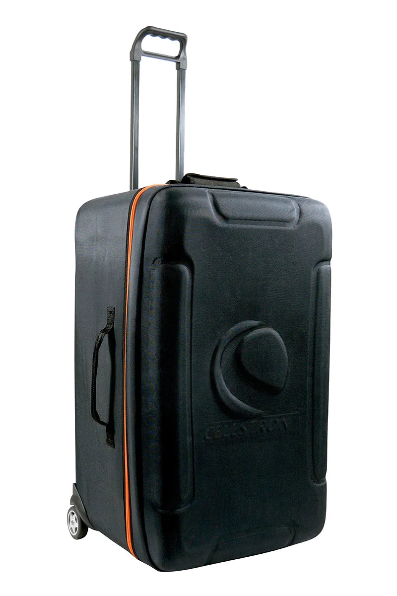 Celestron Deluxe carrying case for NexStar 8 and 9.11 OTAs, durable black storage bag with zipper and handle for telescope accessories.