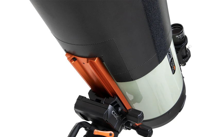 Celestron Deluxe Flexible Dew Shield for 9.25 to 11-inch telescopes, made of durable material to prevent dew buildup.