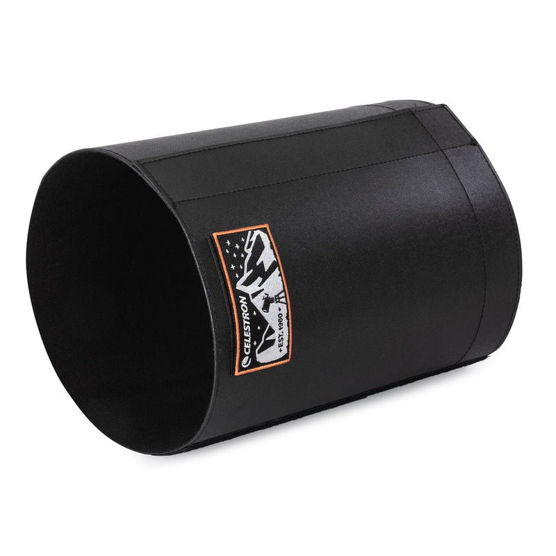 Celestron Deluxe Flexible Dew Shield for 6-8 inch telescopes, accessory to prevent dew buildup during stargazing.