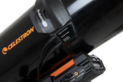 Celestron 6-inch aluminum dew shield and cap for telescope accessories, providing protection and weather resistance.