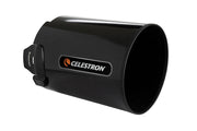 Celestron aluminum dew shield and cap for 8-inch telescope, accessory to protect optics from dew and dust.