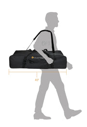 Celestron 40-inch small and medium telescope soft case for storage and transport of telescope accessories and equipment.