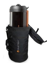 Celestron padded soft case for 11-inch optical tube assembly telescope, designed for protection and easy transport.