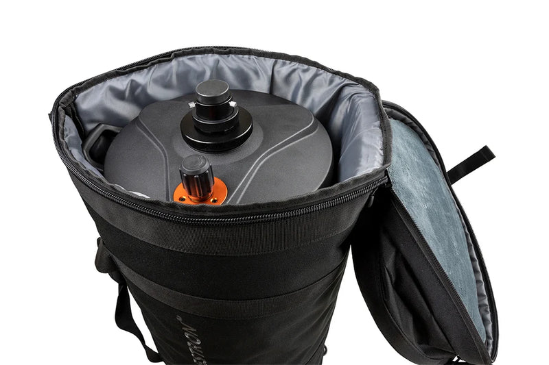 Celestron padded soft case for 11-inch OTAs telescope, made of durable material with zipper closure and carrying handle.