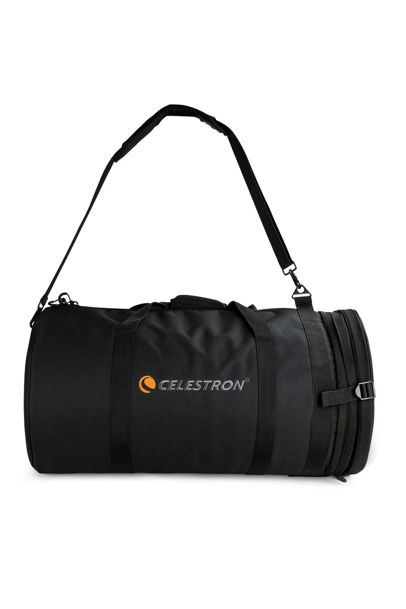 Celestron padded soft case for 11-inch optical tube assemblies, protective telescope accessory bag with zipper closure.