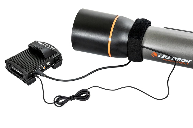 Celestron Thermistor for Smart DewHeater Controllers, small electronic accessory with wires for telescope dew prevention.