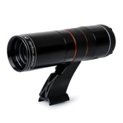 Celestron StarSense Autoguider V2 accessory for astrophotography, featuring a compact device with connection ports and calibration controls.