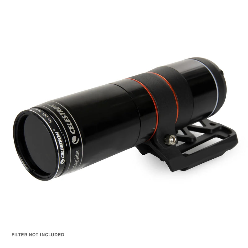 Celestron StarSense Autoguider V2 accessory for astrophotography, featuring a compact sensor and connection ports.