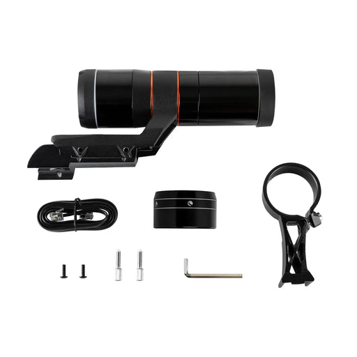 Celestron StarSense Autoguider V2 accessory with control cable and mounting hardware for astrophotography.
