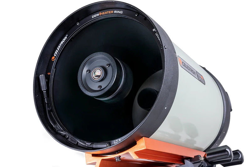Celestron 8-inch dew heater ring for telescope accessories, designed to prevent dew buildup on optical equipment.