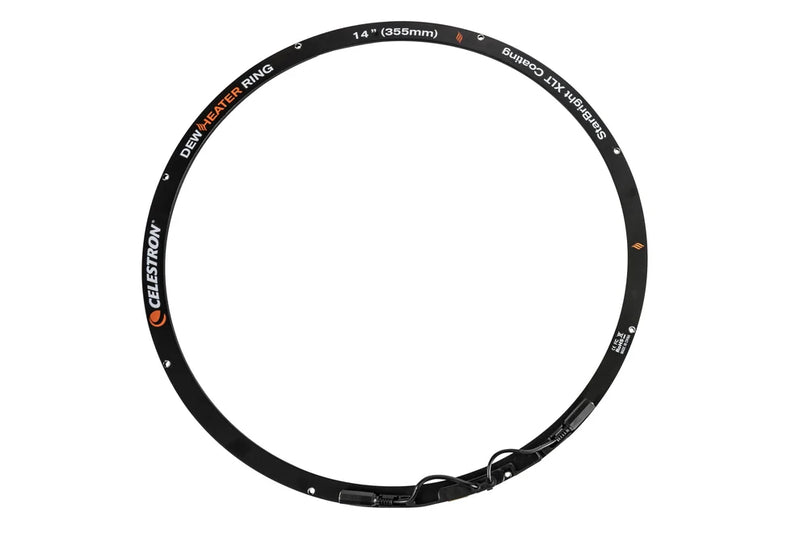 Celestron 14-inch dew heater ring accessory for telescopes, designed to prevent dew buildup during astronomy observations.