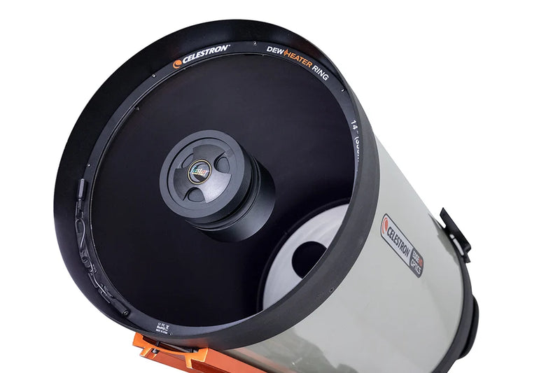 Celestron 14-inch dew heater ring for telescope accessories, designed to prevent fogging on optical tubes.
