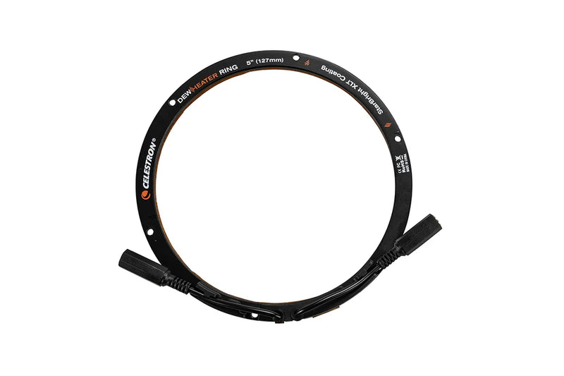 Celestron 5-inch Dew Heater Ring for telescopes, accessory to prevent dew formation during astronomy observations.