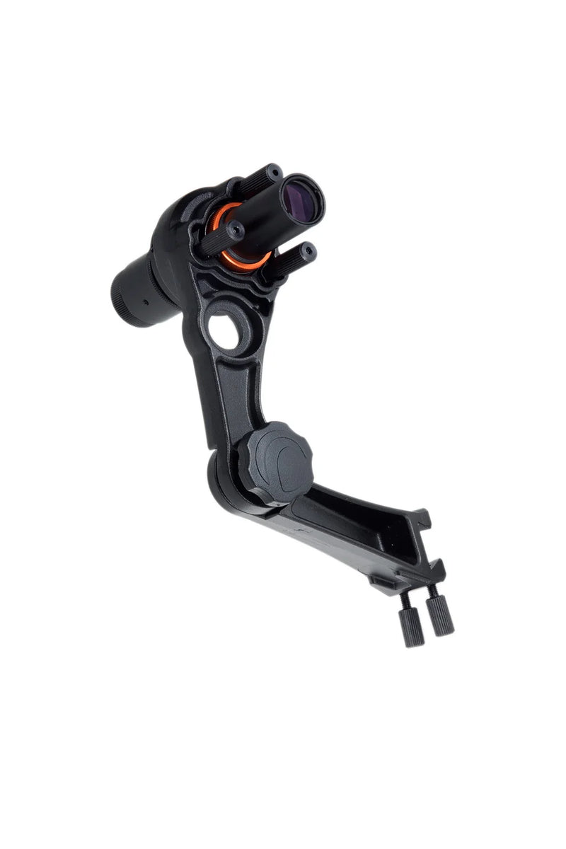 Celestron Polar Finderscope and bracket for CGX and CGX-L mounts, used for precise polar alignment in astrophotography.