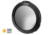 Celestron EclipSmart solar filter attached to 8-inch SCT and EdgeHD telescopes for safe solar viewing.