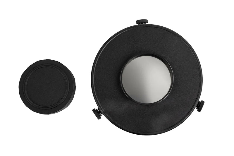 Celestron EclipSmart Solar Filter SSE DX for StarSense LT 102 and Omni AZ 102 telescopes, designed for safe solar viewing.