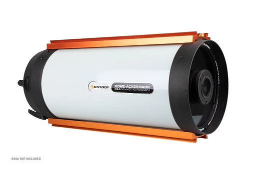 Celestron 8-inch wide dovetail plate for RASA telescopes, compatible with CGEM and CGX mounts, accessory rail for astrophotography.