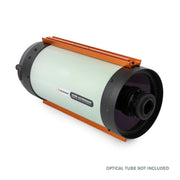 Celestron narrow 6-inch dovetail plate for RASA telescopes, compatible with AVX mounts, shown from top view with rail details