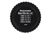 Celestron Moon filter set in 1.25-inch size with multiple filters for enhancing lunar viewing and astrophotography.