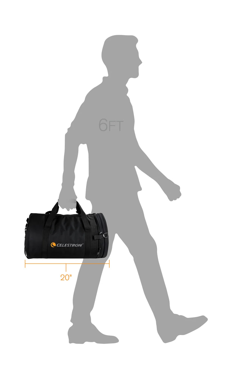 Celestron padded soft case for 8-inch optical tube assembly, providing protective storage for telescope accessories.