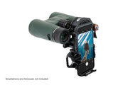 Celestron NexYZ 3-Axis Smartphone Adapter for telescopes, featuring adjustable mount and universal compatibility for smartphone imaging.
