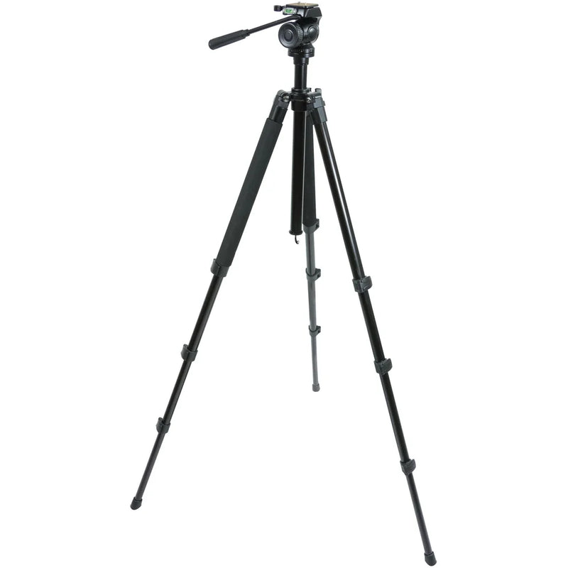 Celestron TrailSeeker fluid pan tripod for binoculars, adjustable tripod with fluid head for smooth positioning and stability.