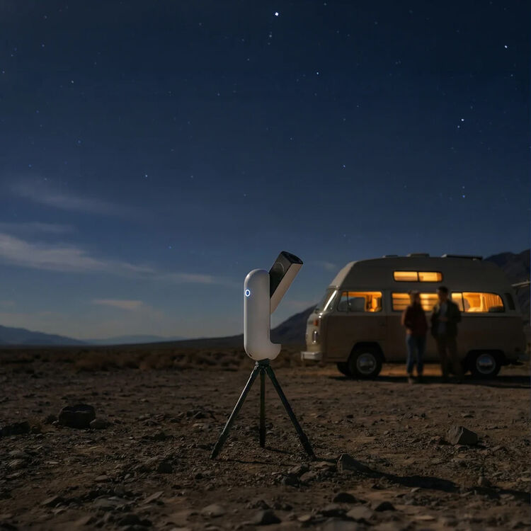 VAONIS Vespera III smart telescope with sleek design, compact build, and user-friendly controls for stargazing and astrophotography.